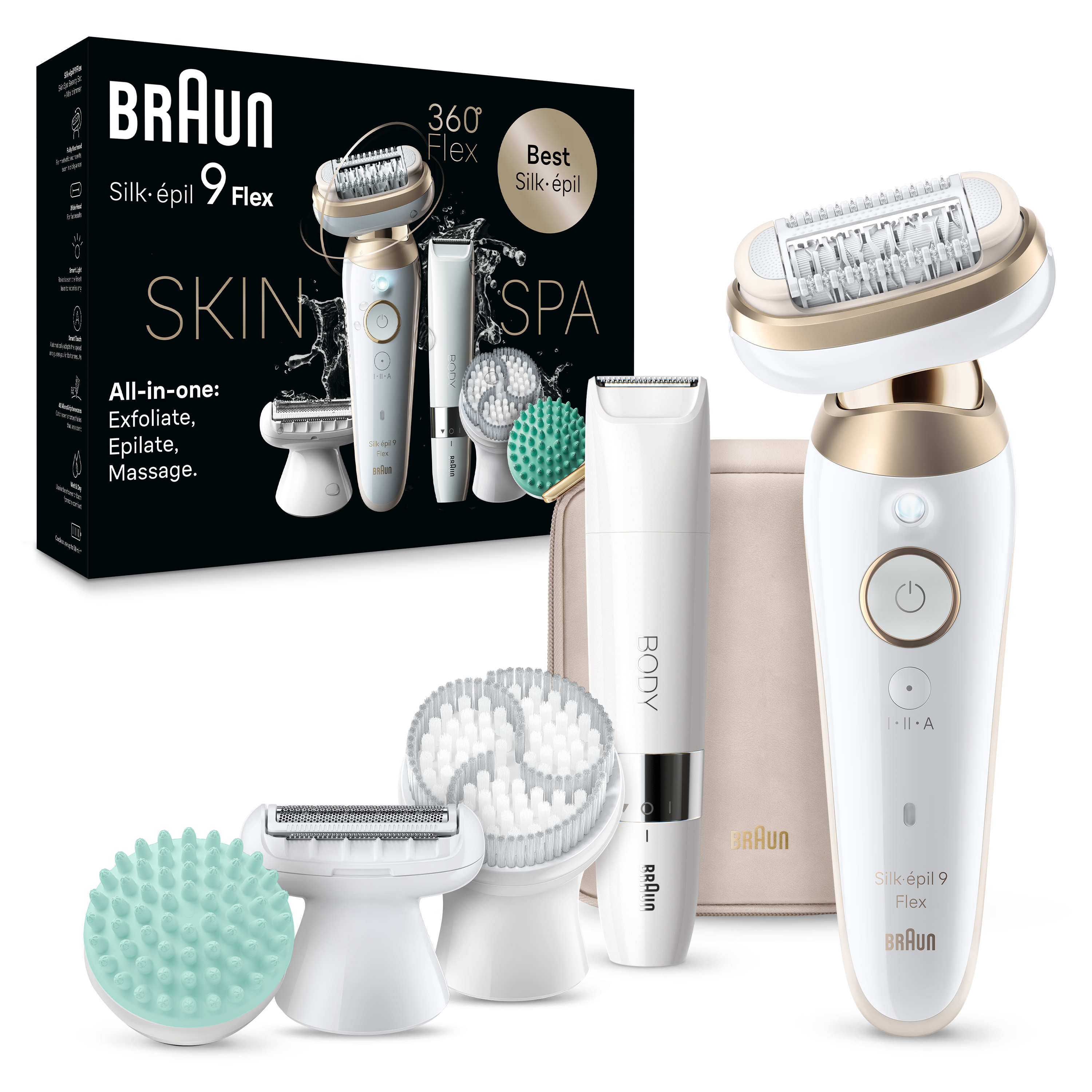 Depiladora BRAUN Silk Epil S9 Flex SES9-481 3D Plus 1Un (Arranque - Multi-zonas)