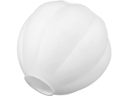 Cúpula De Vidro Branco Para Luminárias De Teto E Parede - Fácil Substituição