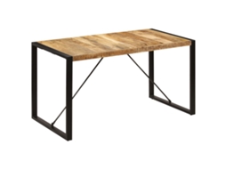 Vidaxl Mesa De Jantar 140x70x75 Cm Madeira De Mangueira Maciça