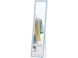 Espelho de Corpo Inteiro S/MARCA, MDF, retangular, 37x4x157 Cm, branco e azul