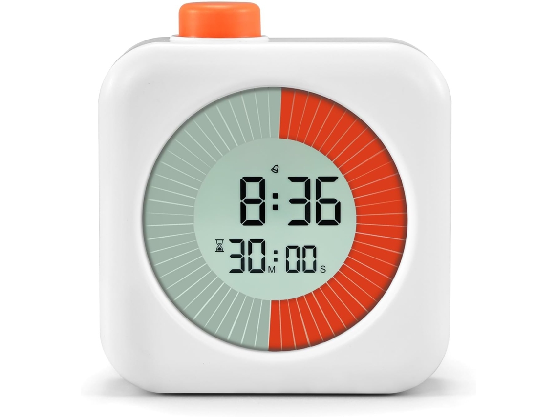 Temporizador Visual Digital, 3 Em 1, De 60 Minutos, Com Contagem Regressiva E Rotação, Tela Lcd