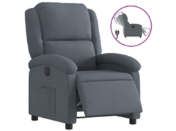 Electric Recliner Chair, Electric Recliner Chairs Vidaxl Cinzeto Veludo