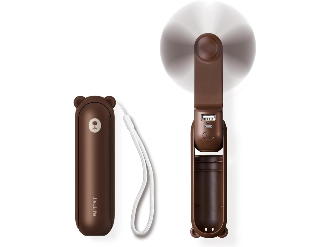 Mini ventilador de mão recarregável MDUG com bateria de 12 a 19 horas