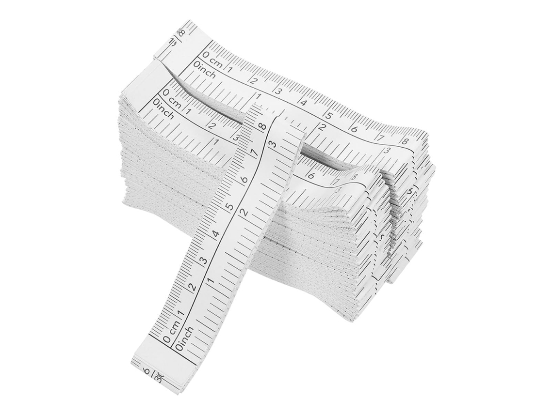 Pacote Com 100 Fitas Métricas Descartáveis De Papel Com Dupla Face Para Medição Corporal, Ideais Par Gokoco