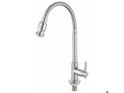 Torneira De Cozinha Externa Giratória 360 ° Com Furo Único, Água Fria, Alavanca Única, Lavanderia, Simples