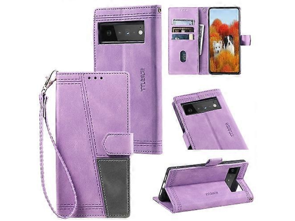 Capa De Couro Sintético Para Celular Google Pixel 6