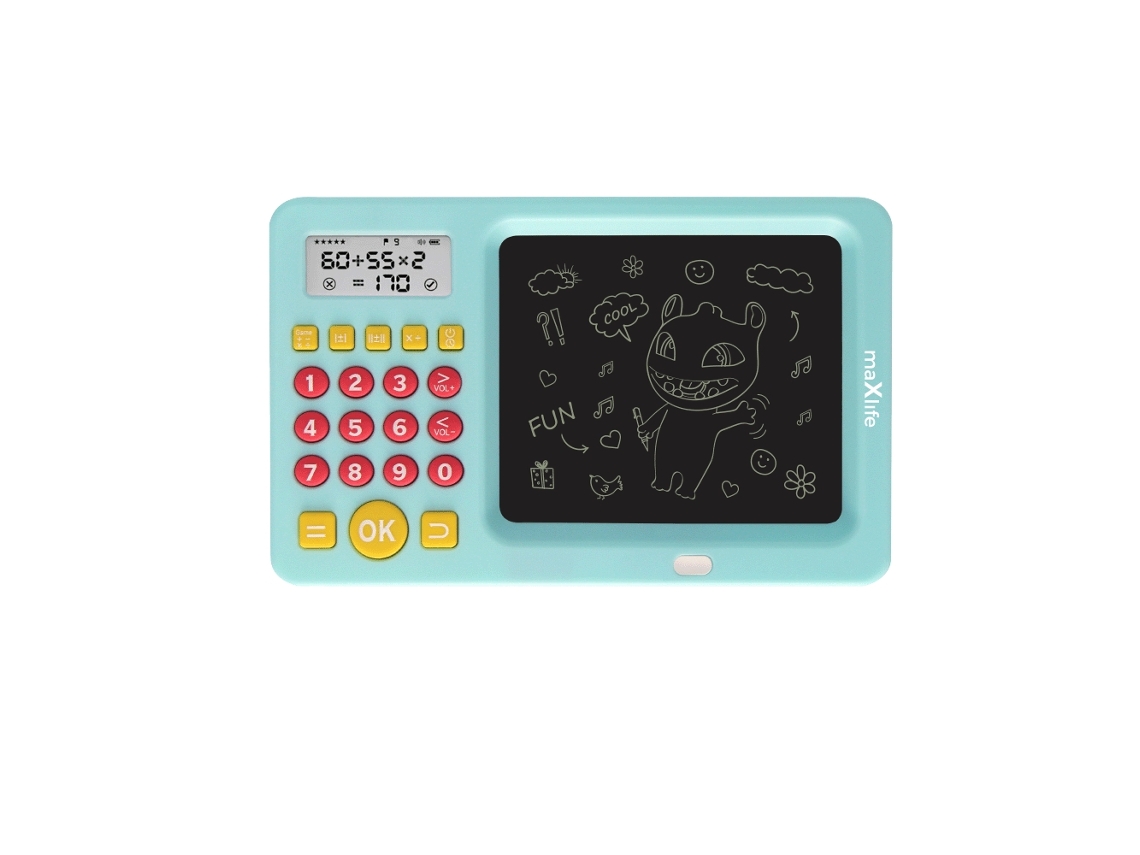 Tablet De Desenho Digital Maxlife Com Caneta E Calculadora Para Crianças Aquaforge