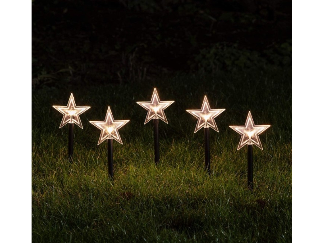 Luzes Solares de Jardim À Prova D'Água Estacas Luzes Movidas a Energia Solar para Decoração de Festas de Natal