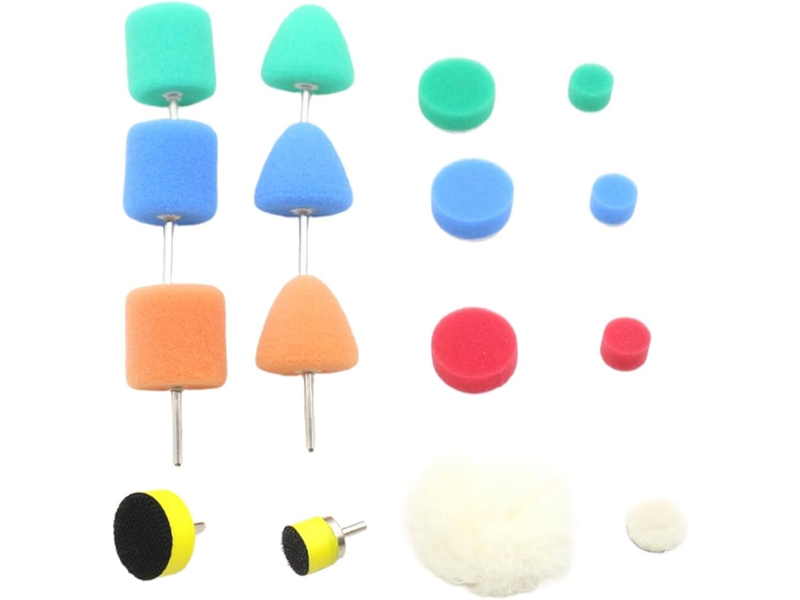 Boina De Esponja 2,5 Cm (1 Polegada) Para Polimento Automotivo, Roda