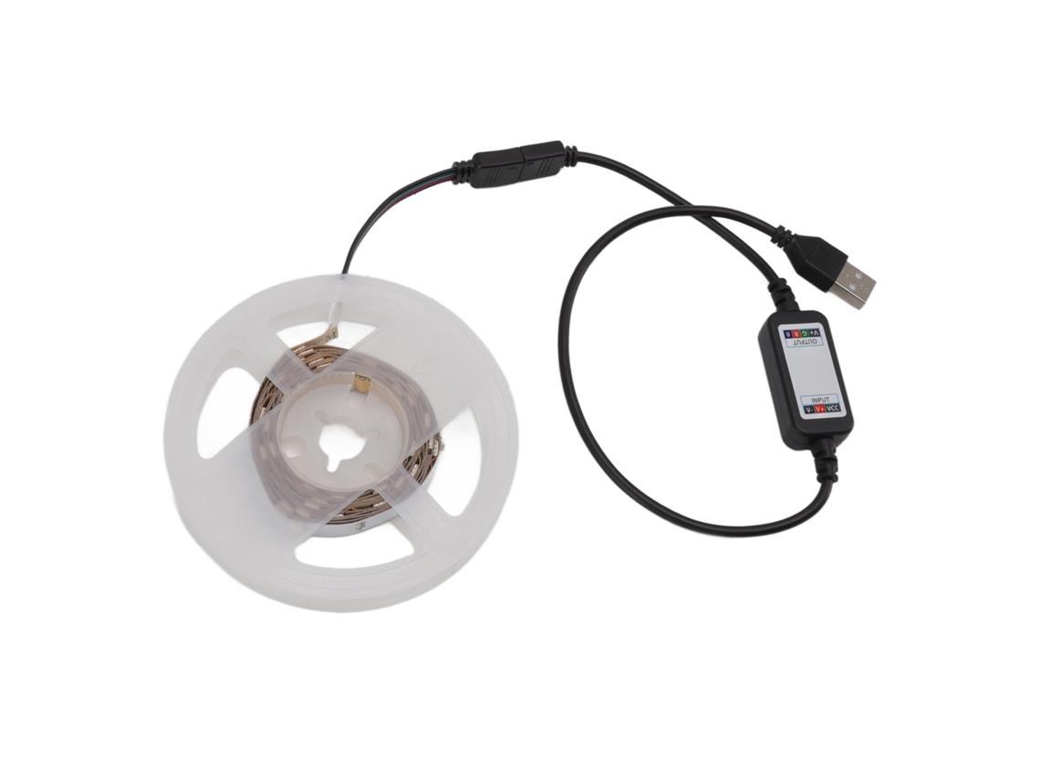 Fita De Led Com Contas De Luz Usb Bluetooth E Controle Por Aplicativo Slowmoose