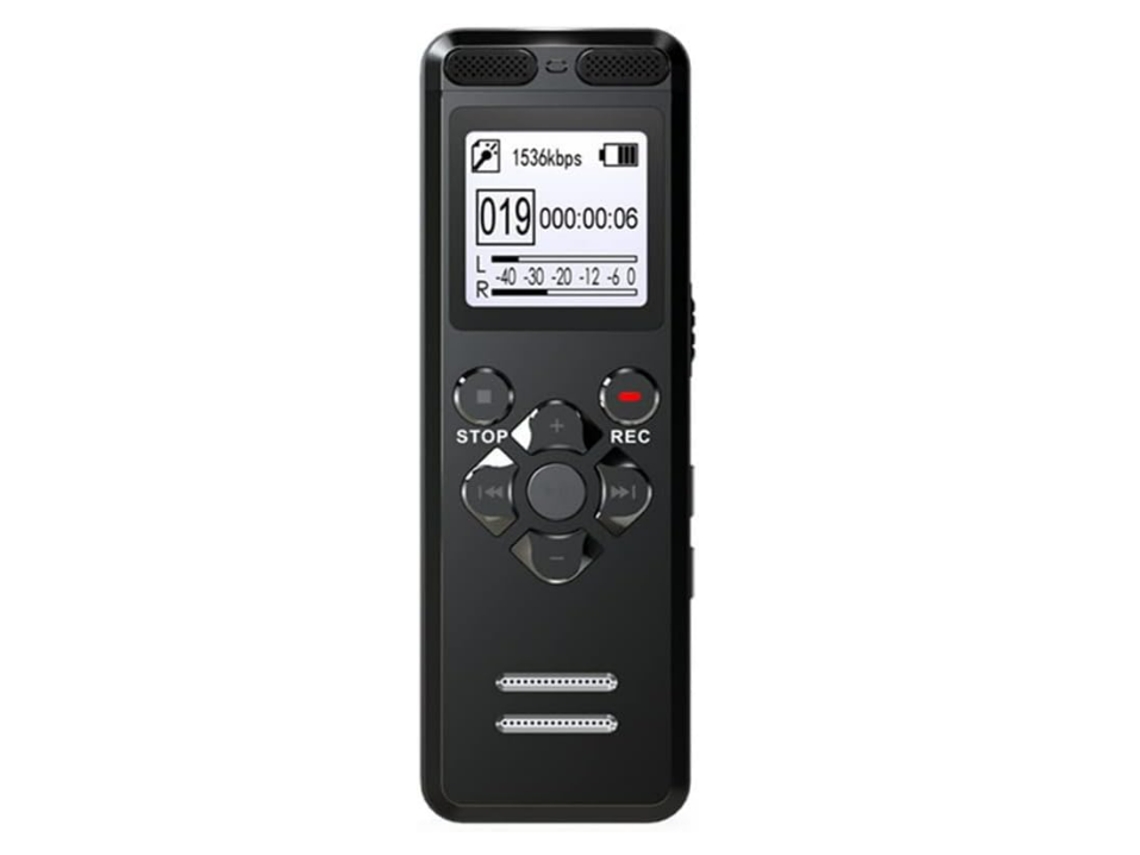 Gravador De Áudio De Voz Digital Ativado Por Voz Profissional Caneta Usb Non Stop Gravação 72 Horas Pcm Yizhood (preto)