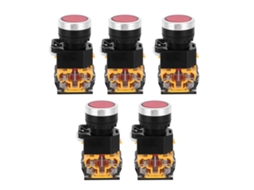Interruptor De Botão 22 Mm, 5 Unidades, 37 V 440 V