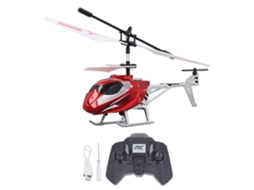 Primerox helicóptero de Controle Remoto 3.5 Canais 2.4ghz com Luz Realista e Hover Vermelho