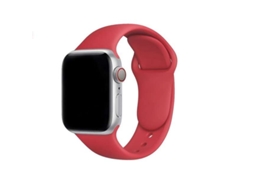 Bracelete Pulseira Silicone Suave para Apple Watch Series 8 41Mm Vermelho