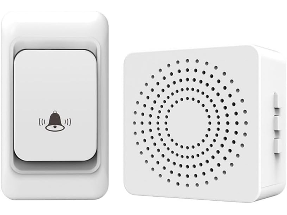 Campainha Externa Sem Fio Com Receptor Usb, Alcance De 150 M, 38