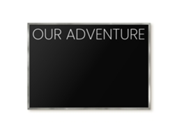 Magnetic Glass Board Our Adventure For The Hall Espelharte (100x70 Cm)