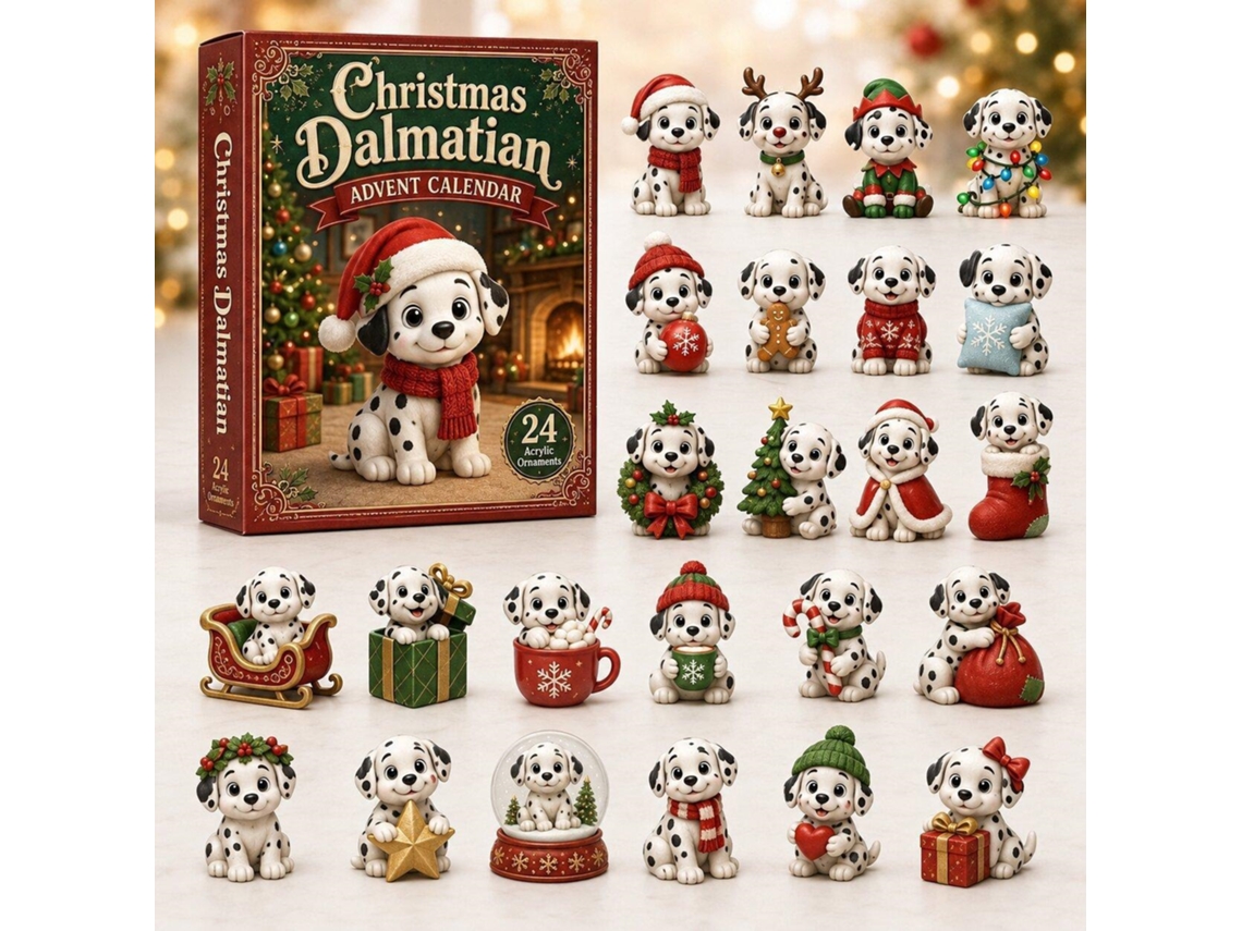 Calendário Do Advento 2d 2026 (dálmatas De Natal)