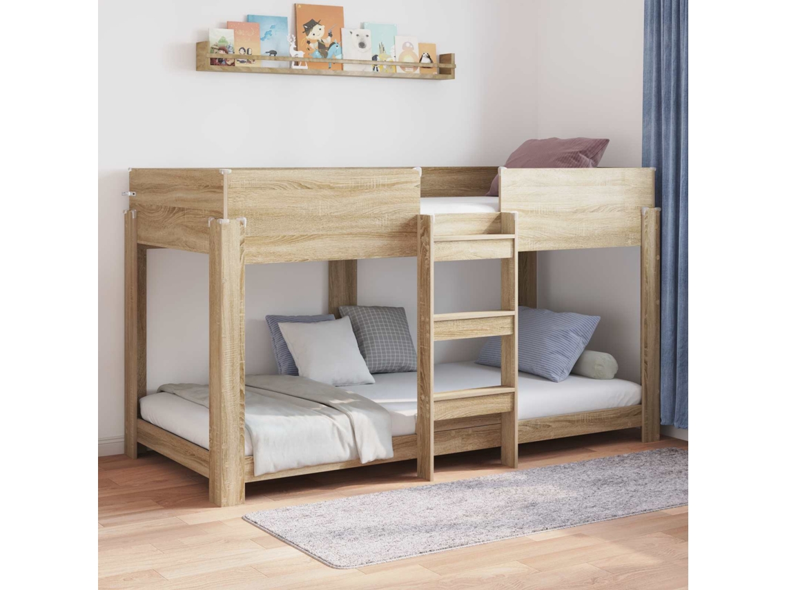 Vidaxl Beliche Para Crianças Carvalho Sonoma 90 X 200 Cm