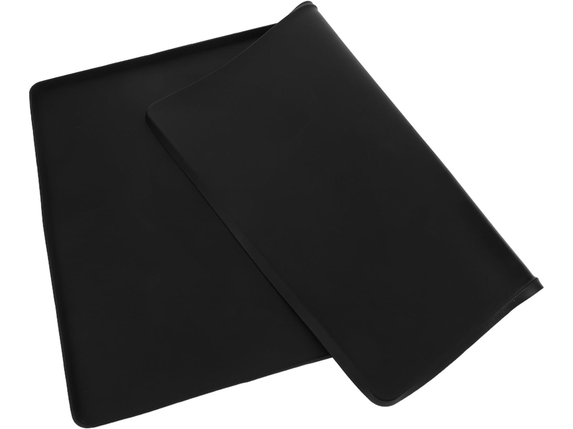 Bandeja desumidificadora de silicone antiderrapante Abaodam, tapete branco com borda elevada, bandeja de armazenamento e coleta.