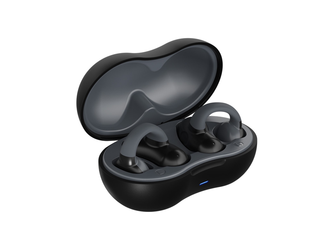 Fones de Ouvido Bluetooth 5.4 , Fones de Ouvido Sem Fio com Condução Aérea, Qualidade de Som Hifi. MDUG (cinza)
