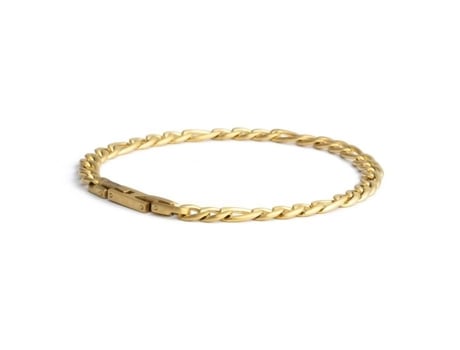Bracelete Masculino Gemini Modelo Fortis Gold M L Aço Inoxidável Banho De Ouro 21 Cm