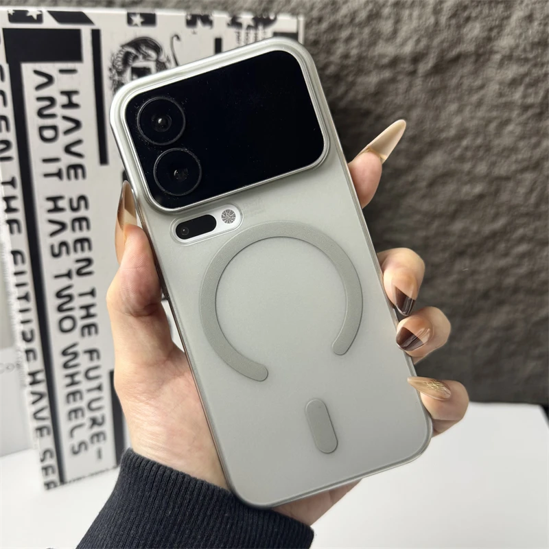 Capa Protetora Para Carregamento Sem Fio (cinza Xiaomi 17), Material De Policarbonato Fosco.