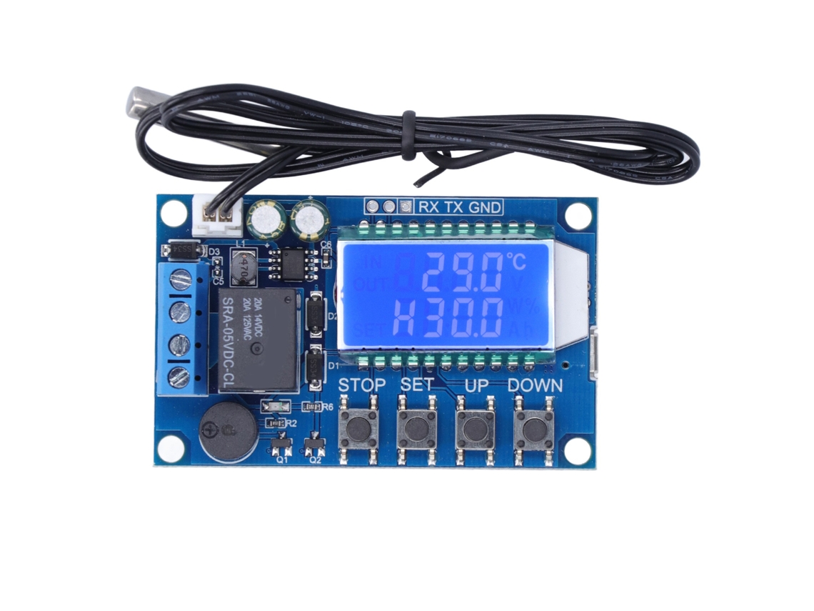 Controlador de temperatura digital eletrônico módulo de controle de resfriamento e aquecimento DC 6-30V XYT01