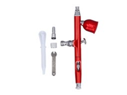 Pistola De Aerografía Com Bico De 0.3mm E Copo De 6cc Para Pintura De Modelos E Reparo De Móveis