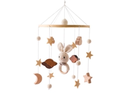 Campanha Noite Estrelada, Mobile De Coelho Para Cama, Estilo Nórdico (idade Mínima Recomendada: 0 Meses), Ideal Para Crianças, Educativo, D