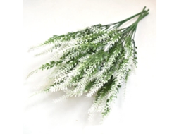 Flores De Lavanda Artificial Plástica Branca Para Decoração Worten