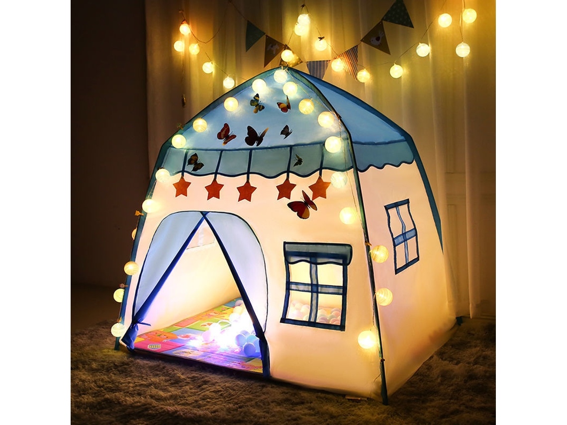 Tenda Infantil para Play Tenda Interior Quarto Infantil Segurança Ao Ar Livre Não Tóxico Bdlazullâmpada Estrela BDL