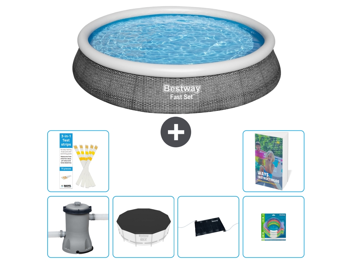 Piscina Bestway Fast Set Redonda 396x84 Cm 5 peças S211 BESTWAY