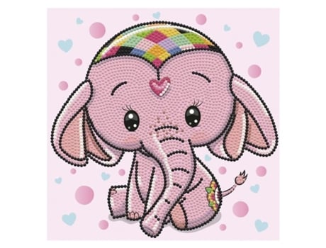Kit De Manualidades Diamond Dotz Modelo Princesa Elefante Bebé Madnesstoysvolumen