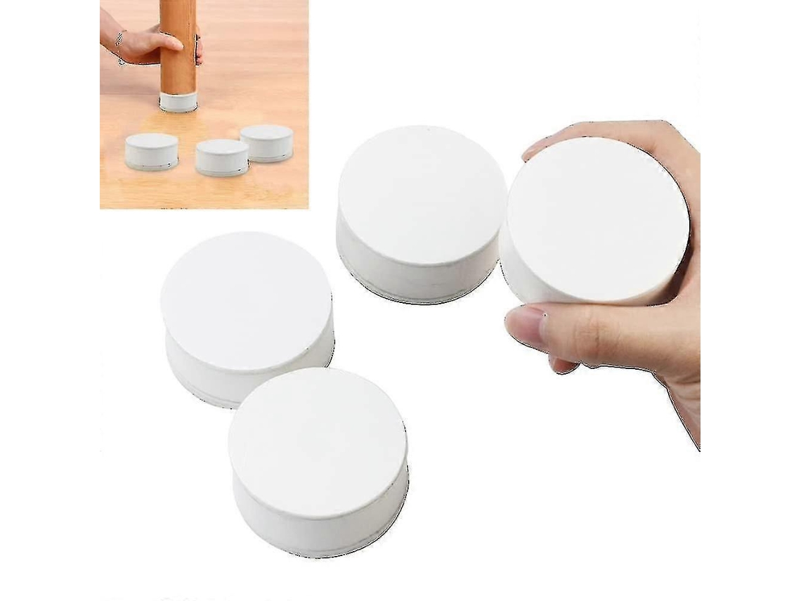 Lurelia Elevador Para Móveis, 4 Peças, Reforçado, Em Feltro, Em Madeira, Para Cama, Sofá E Mesa, 6 Cm, 450 Kg, Base Estável