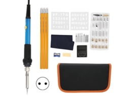 Kit De Soldadura Eléctrica Com 54 Peças, Placa De Solda 60w, Temperatura Ajustável, Ferramenta De Pirografia, Plugue Eu 220v