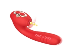 Vibrador Poderoso Massageador De Varinha Elétrico Para Mulheres À Prova Dágua Silencioso Sem Fio Vermelho Yunzii