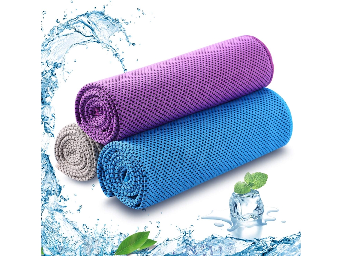 Pacote Com 3 Toalha De Resfriamento, Toalha De Resfriamento Macia E Respirável, Toalha De Microfibra Slowmoose