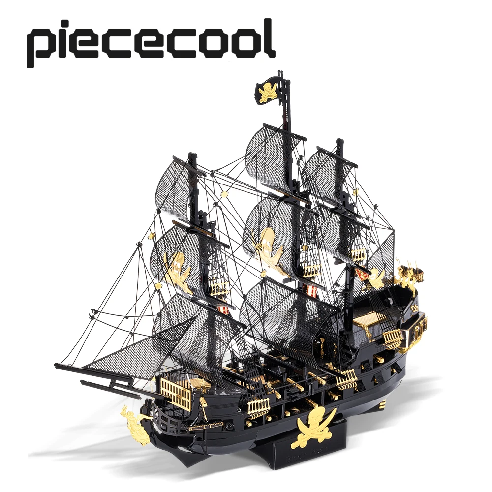 Quebra-cabeça De Metal 3d Com Blocos De Montar, Modelo Pérola Negra, Brinquedo Para Montar Faça Você Mesmo