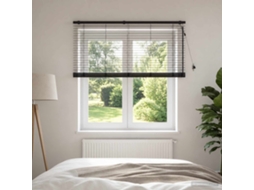 Vidaxl Cortina Veneziana Marrom Escuro 145 X 160 Cm 35 Mm