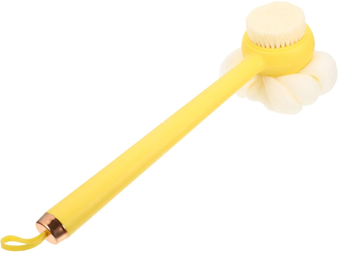 Escova De Costas Homoyoyo Com Cabo Longo E Cerdas Macias Para Esfoliação Massagem, Acessório De Banho Confortável E