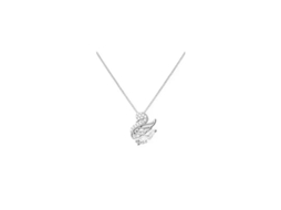 Colar Cisne Pequeno em Prata de Lei S925 : uma Peça Sofisticada e Elegante Que Combina com Tudo. MDUG (ouro Branco)