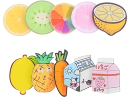 Vosarea Conjunto De 10 Ímãs Frutas Para Geladeira, Resina Sintética