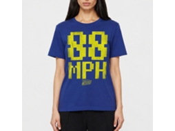Rockinstone Back To The Future Movie '88 Mph Solid Royal Adult T-shirt Size:s