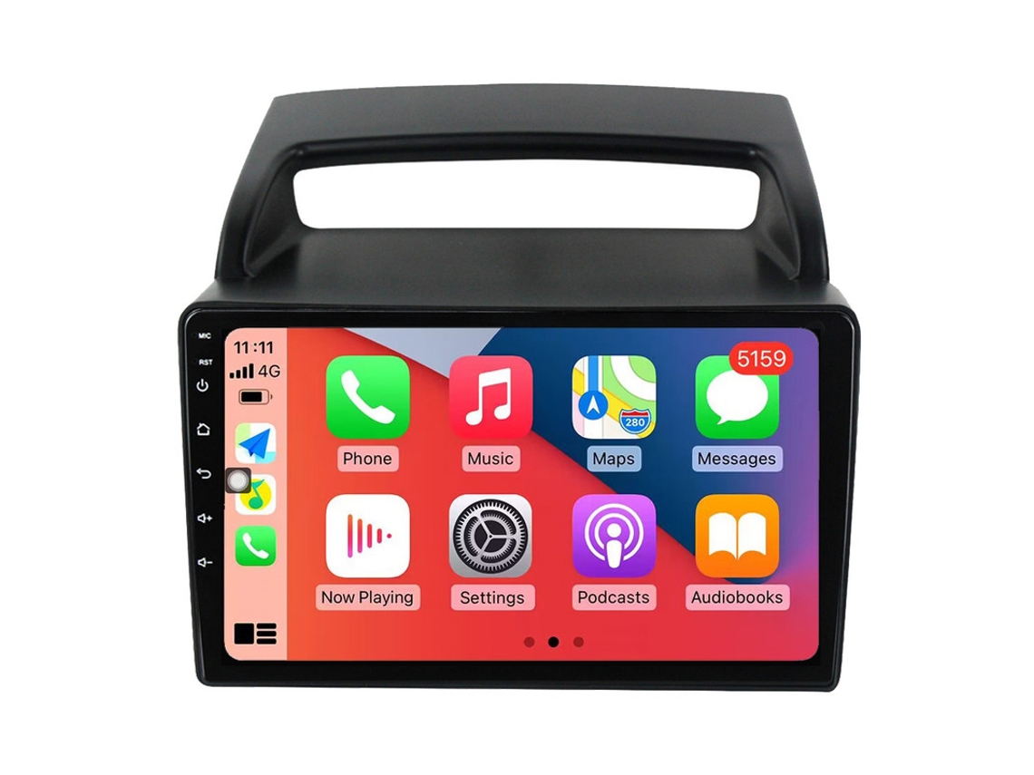 Auto Rádio Carro Bluetooth Autoradio 8GB RAM 128G ROM CarPlay Navegação GPS Ecrã Táctil RoverOne para Kia Carnival VQ 2006-2014  