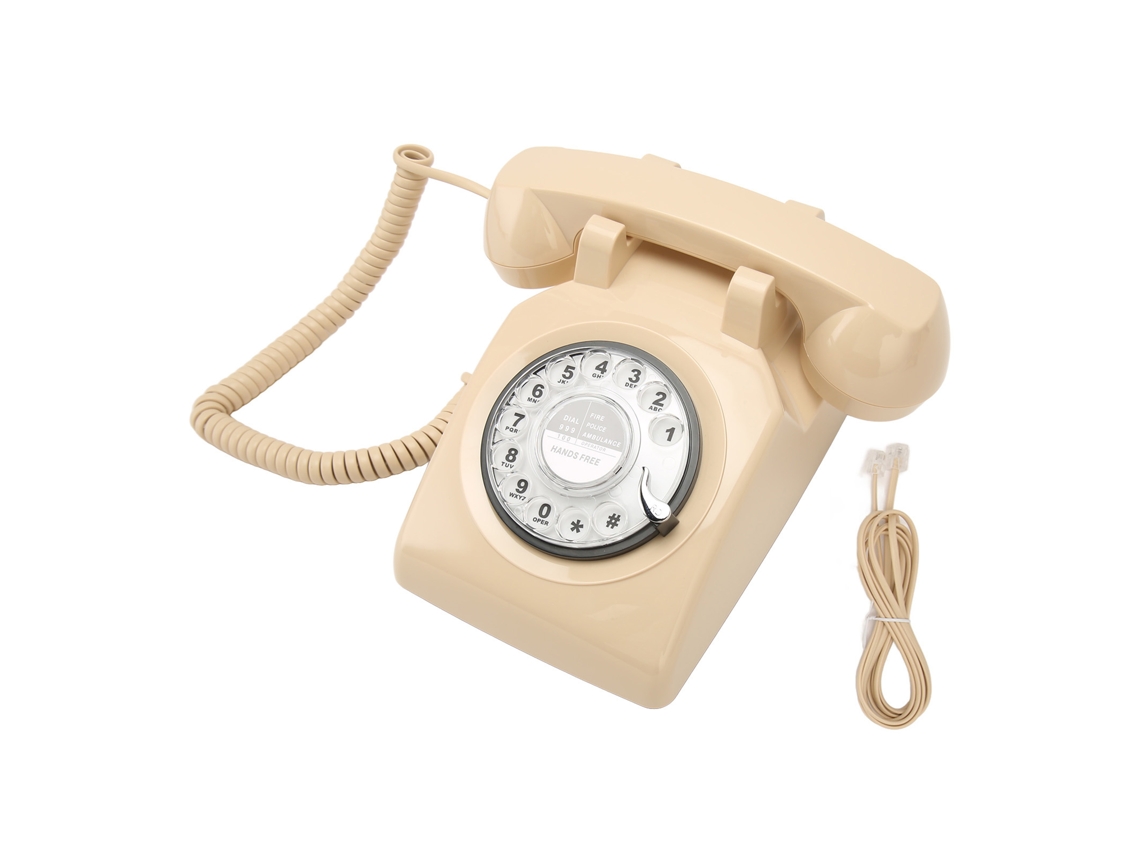 Telefone Rotativo Vintage LAXISCREED Bege