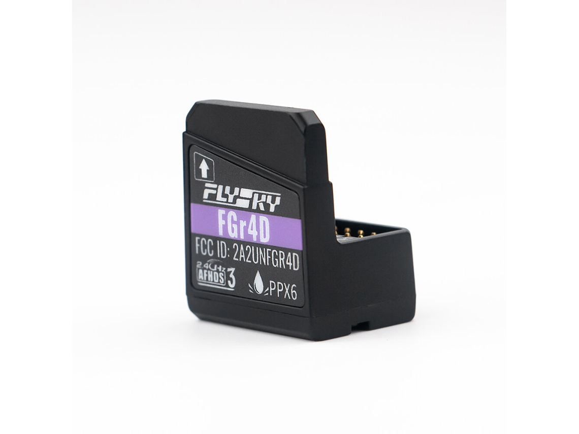 Receptor Flysky Fgr4d 2.4ghz 4ch Afhds 3 com Antena Integrada, Pwm/ppm/i bus2/s.bus/i bus para Aeromodelismo, Carro e Barco Rc. MDUG