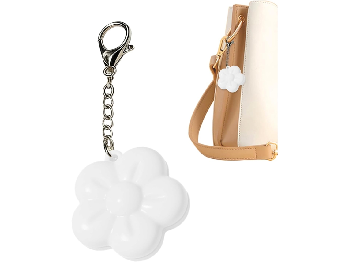 Adorável Luminária De Bolsa Recarregável Em Formato Flor Com Pingente.