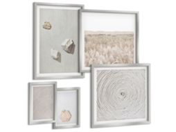 Conjunto De Pinturas Texturas Claras De Areia Boho Espelharte (5 Peças)
