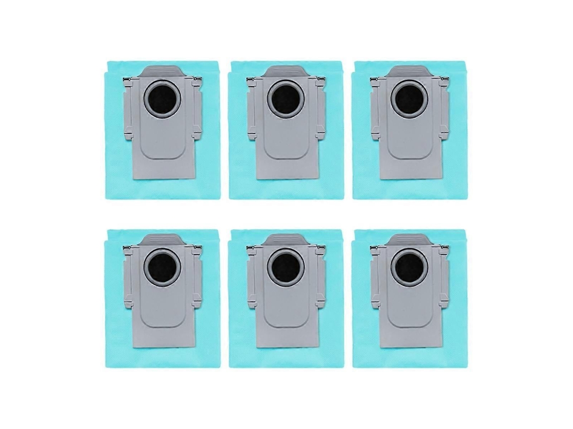 Conjunto De 6 Sacos Pó Substituição Com Carvão Ativado Para Aspirador Robô Q/p10 A7400rr Tuotuo