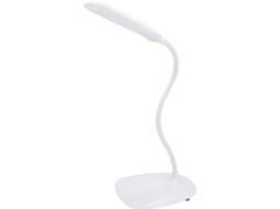 Luminária De Mesa Led, Flexível E Com Conexão Usb Controle Por Toque Brilho Ajustável Para Leitura Estudo Ideal Mesa
